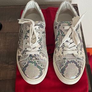 Christian Louboutin Multicolor Snakeskin Sneakers